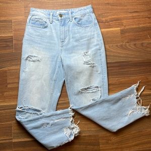 🚨Priced for quick sale🚨 Flying Monkey Straight Leg Distressed  Denim Size 26